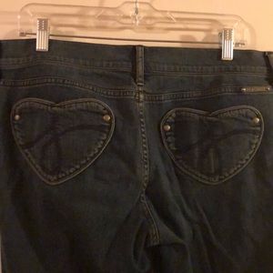 Juicy Couture jeans with heart shaped pockets